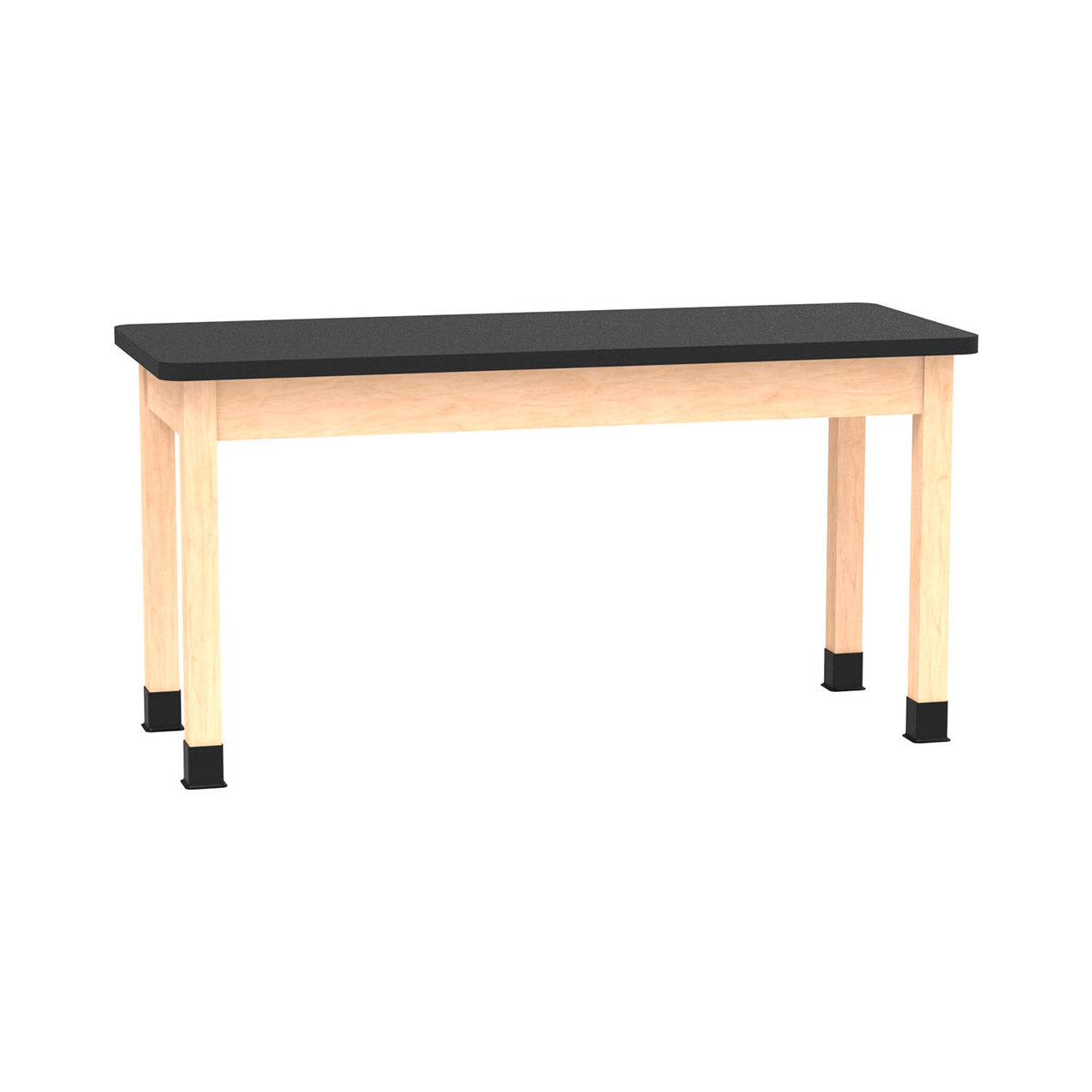 Science Lab Table with Laminate Top, 60"L x 24"W x 30"H, Maple