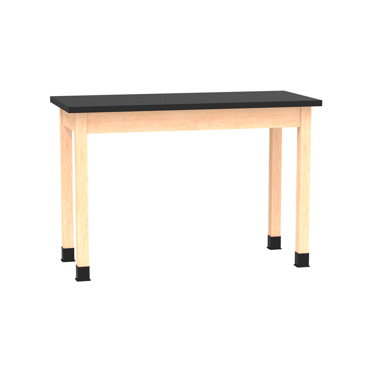 Science Lab Table with ChemGuard Top, 54"L x 24"W x 36"H, Maple