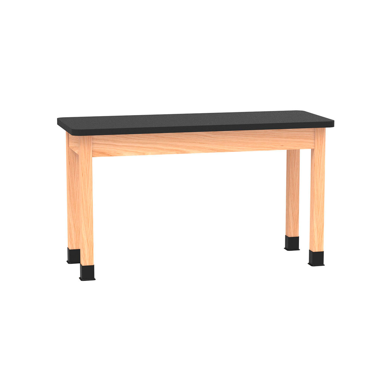 PerpetuLab Table with Laminate Top, 54"L x 21"W x 30"H, Red Oak