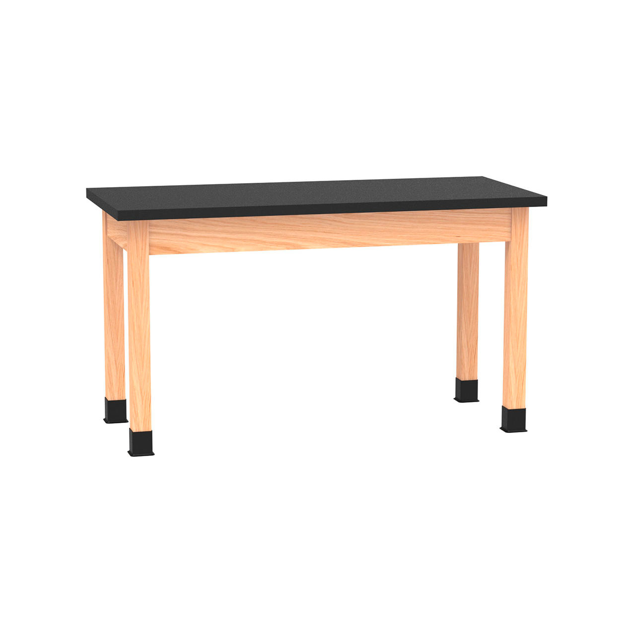 PerpetuLab Table with ChemGuard Top, 54"L x 24"W x 30"H, Red Oak