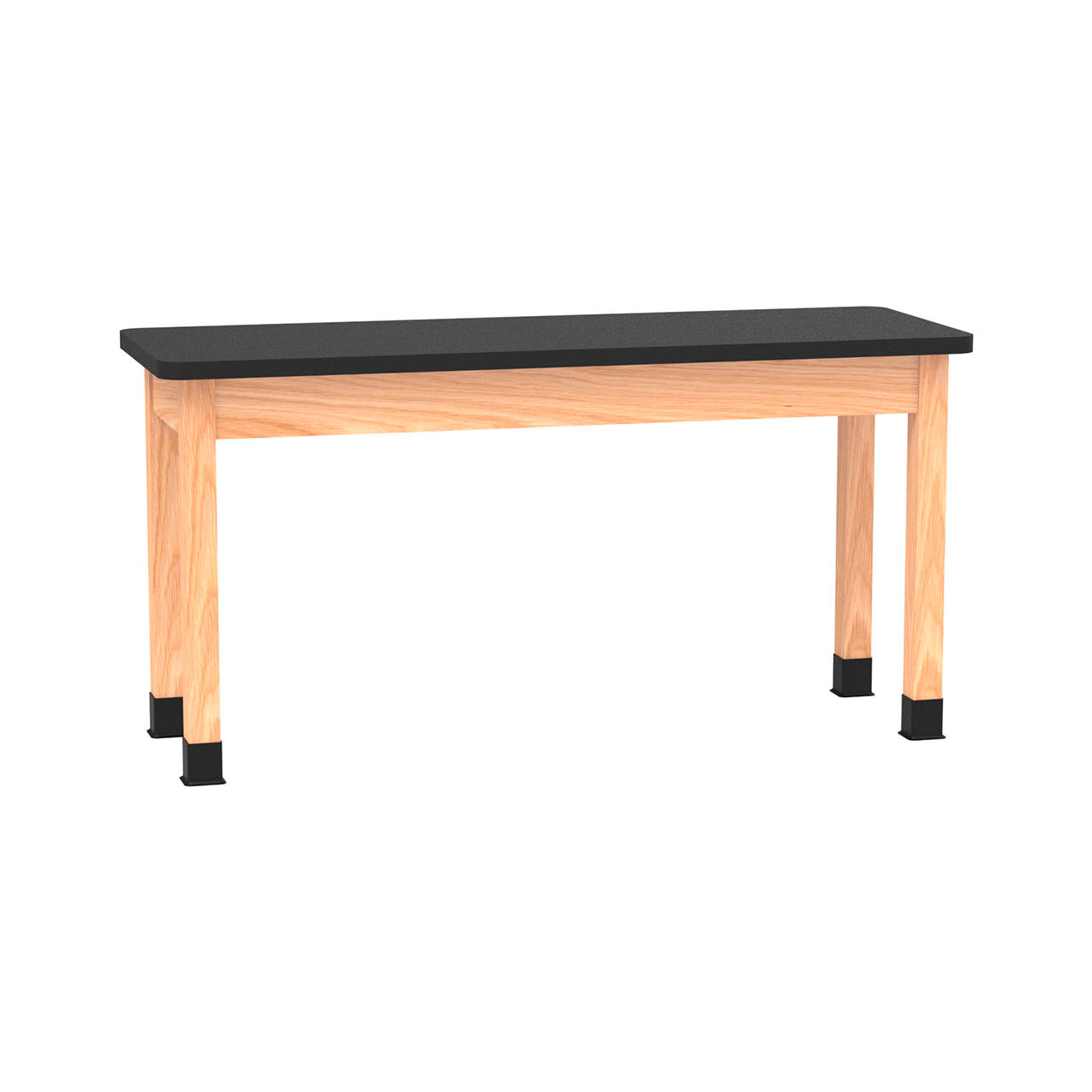PerpetuLab Table with Laminate Top, 60"L x 21"W x 30"H, Red Oak