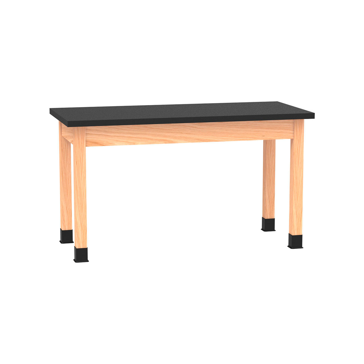 PerpetuLab Table with ChemGuard Top, 54"L x 24"W x 30"H, Red Oak