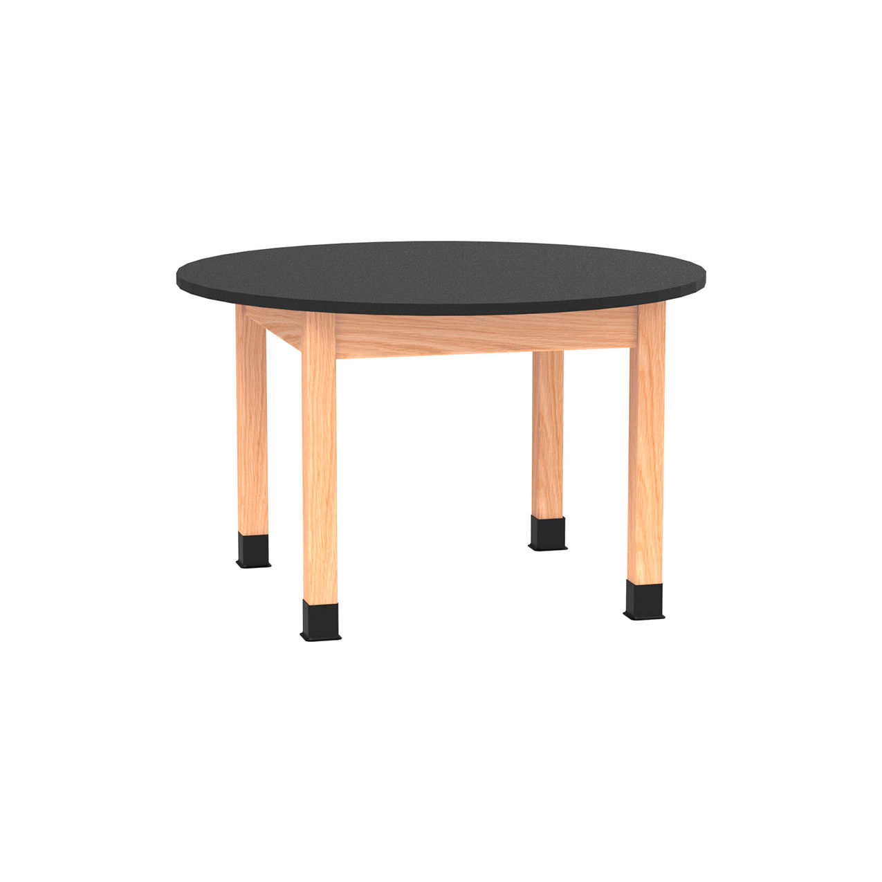 Science Lab Table with Laminate Top, 48"L x 48"W 30"H, Red Oak
