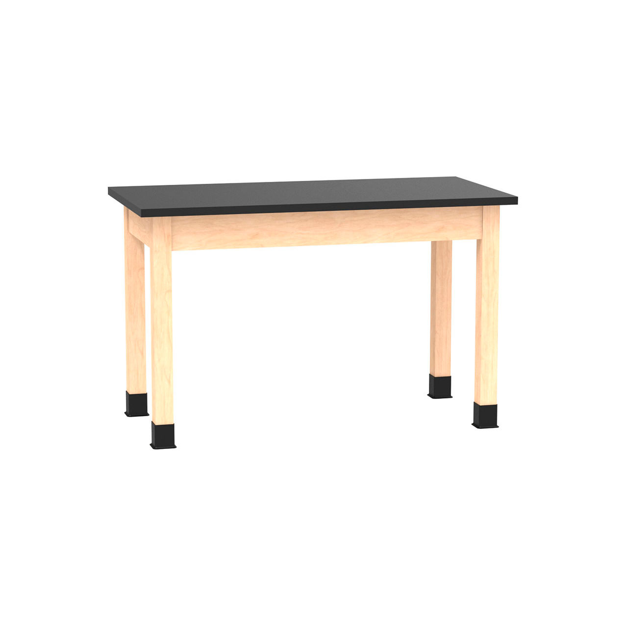 PerpetuLab Table with Epoxy Top, 48"L x 24"W x 30"H, Maple