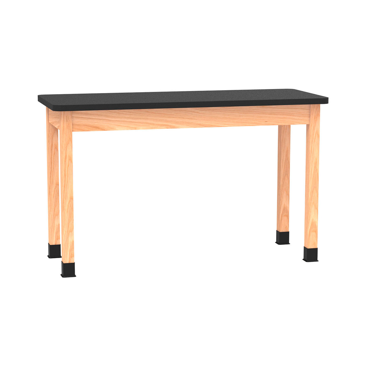 Science Lab Table with Laminate Top, 60"L x 24"W x 36"H, Red Oak