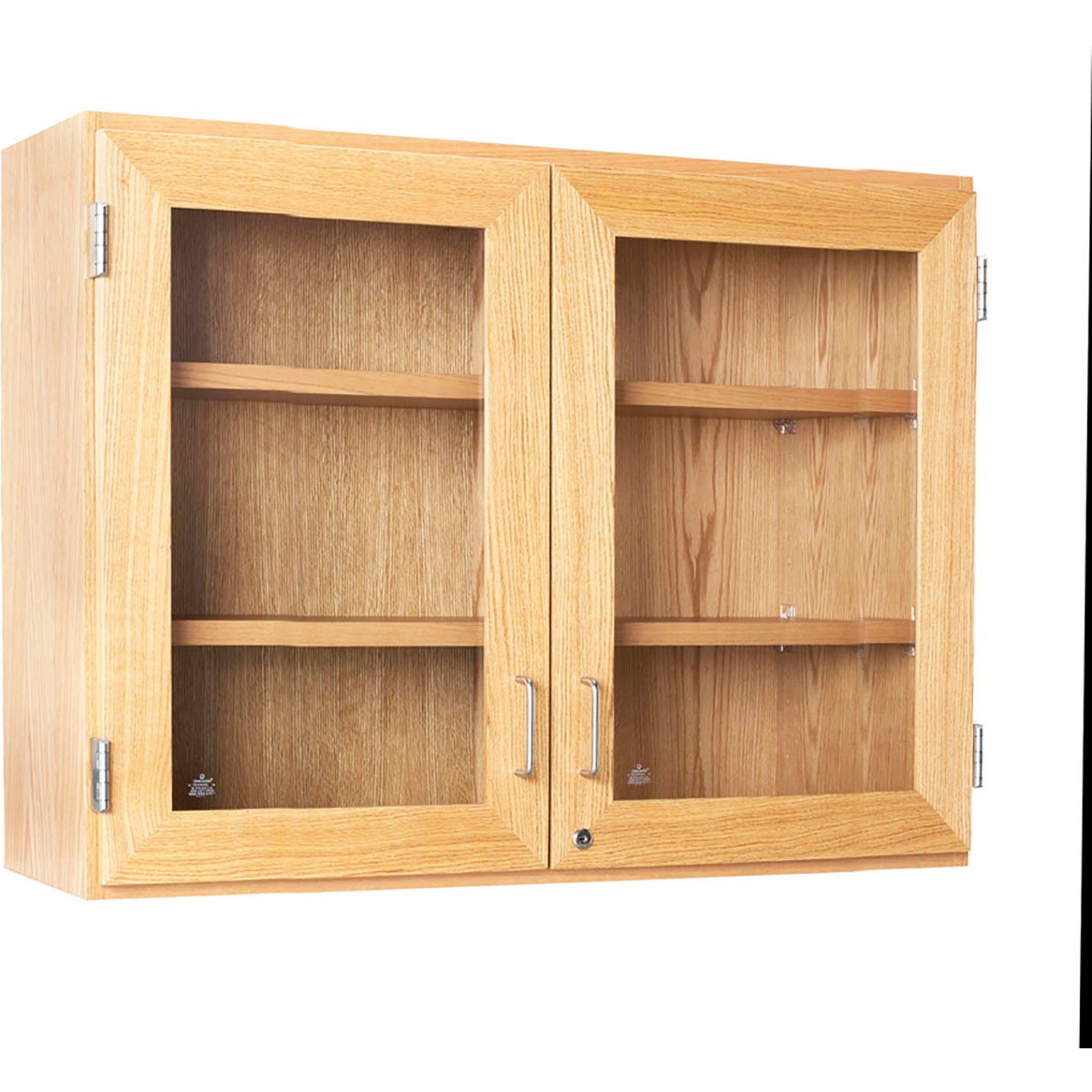 Signature Wall Cabinets with 2 Adjustable Shelves, 48"W x 12"D x 30"H, Red Oak