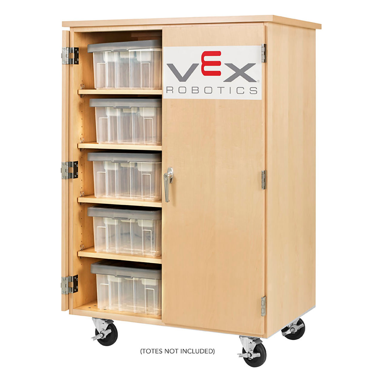 Storage Cabinet, 36"W x 24"D x 53"H, Maple