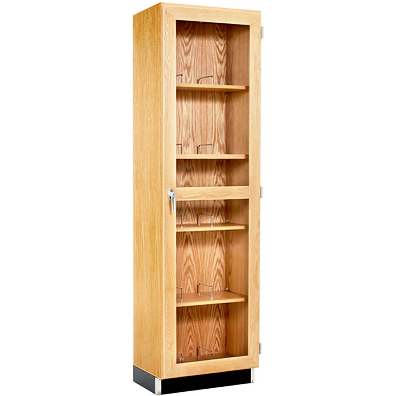 Perpetulab Tall Microscope Cabinet, 24"W x 16"D x 84"H, Red Oak