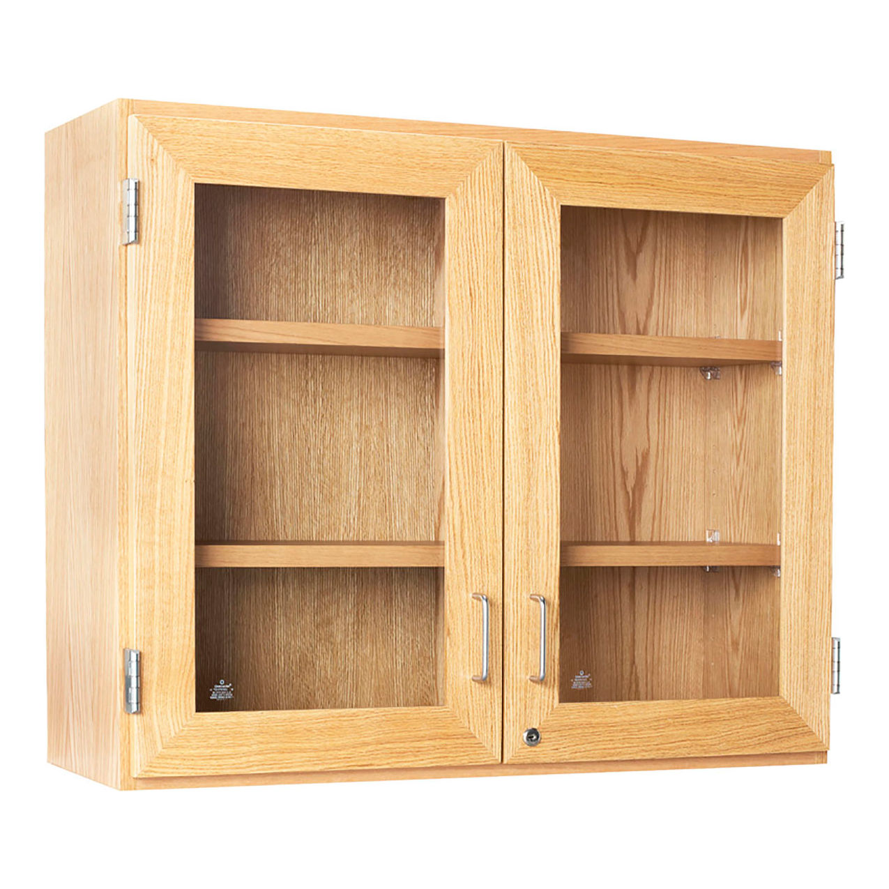 Signature Wall Cabinets with 2 Adjustable Shelves, 36"W x 12"D x 30"H, Red Oak