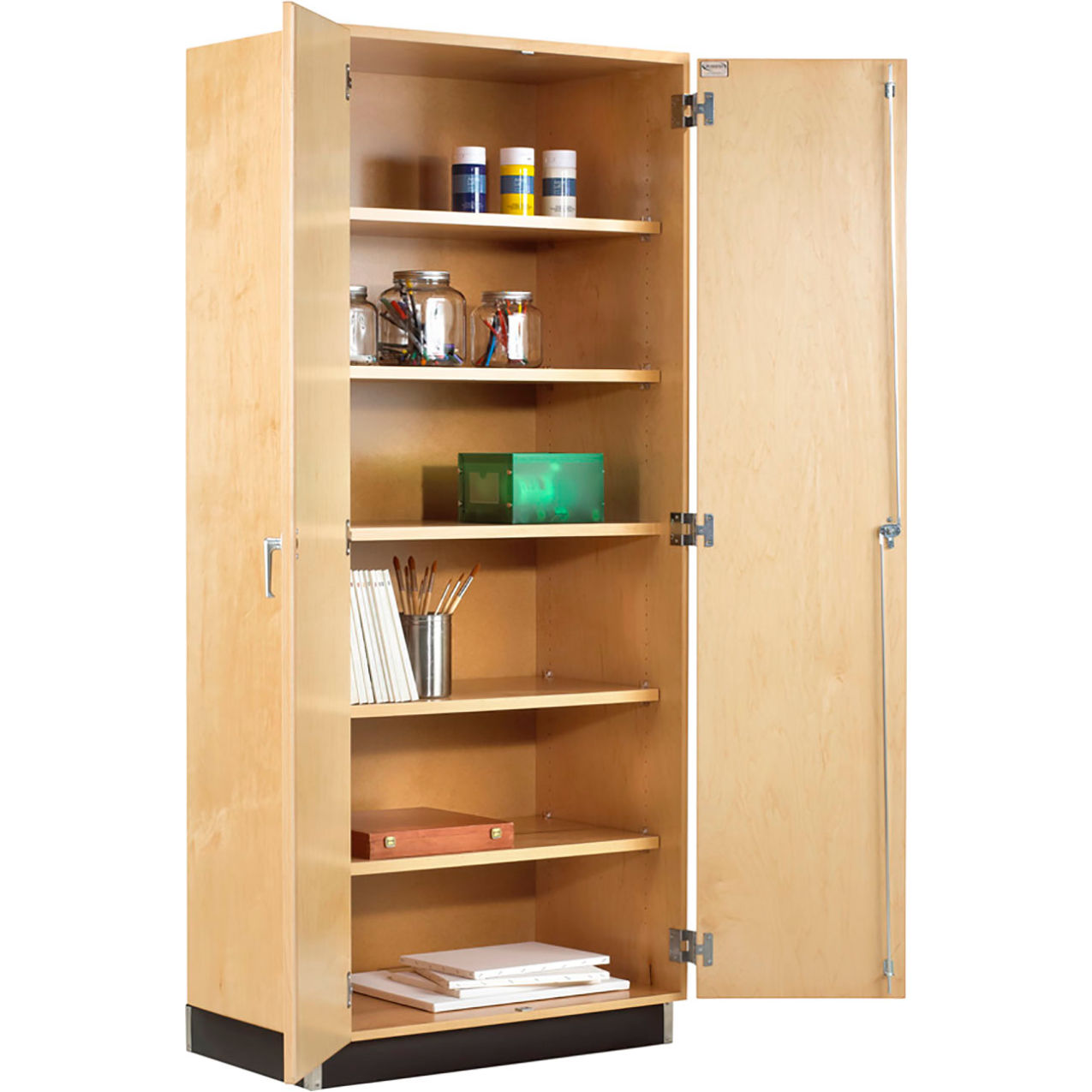 Access General Storage Cabinet, 36"W x 22"D x 84"H, Maple