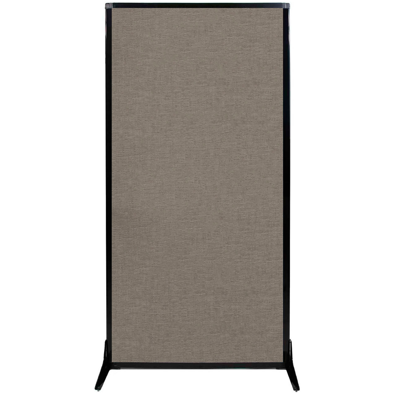 Work Station Screen, 33"W x 70"H, Warm Pebble Fabric