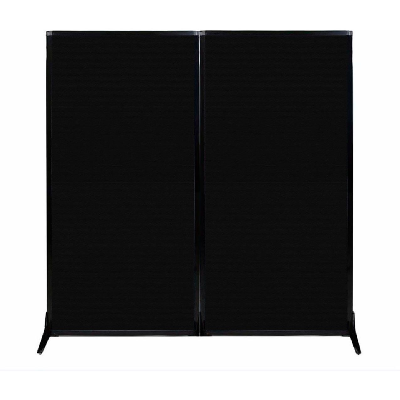 Work Station Screen, 66"W x 70"H, Black Fabric