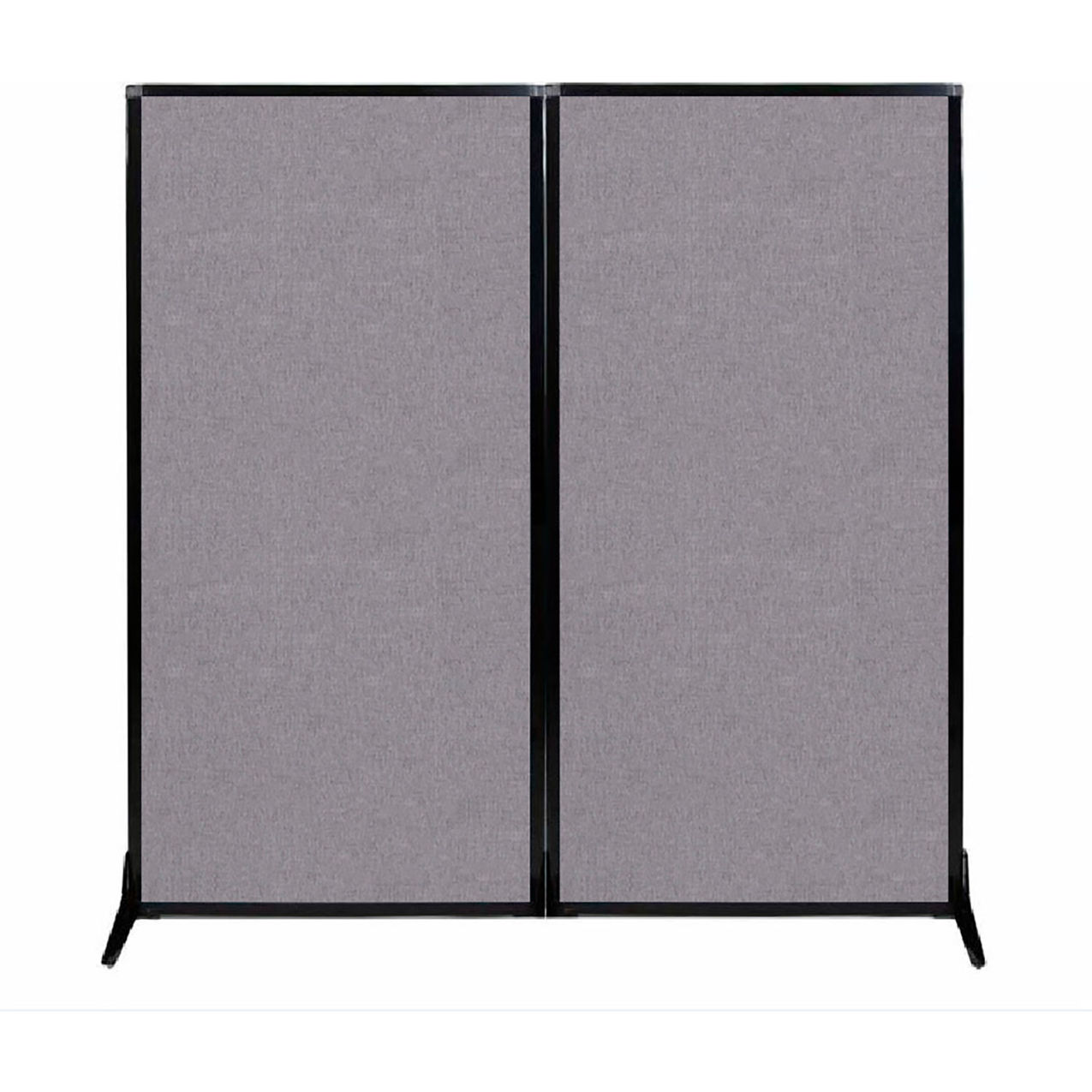 Work Station Screen, 66"W x 70"H, Cloud Gray Fabric