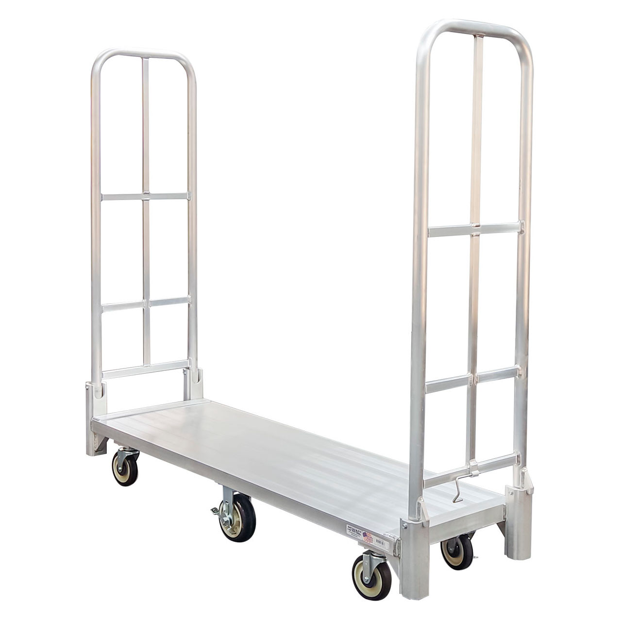 Folding U-Boat Cart, Aluminum Utility Truck 66-3/4L x 20W, 1500 lb. Capacity