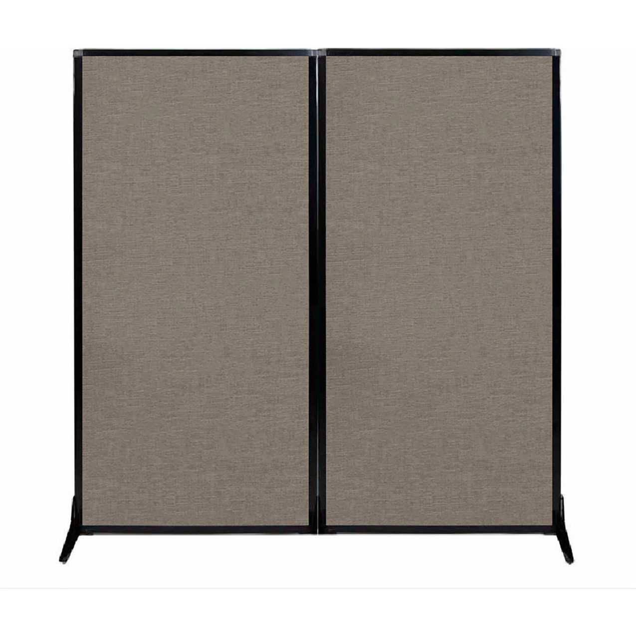 66"W x 70"H Work Station Screen, Warm Pebble Fabric