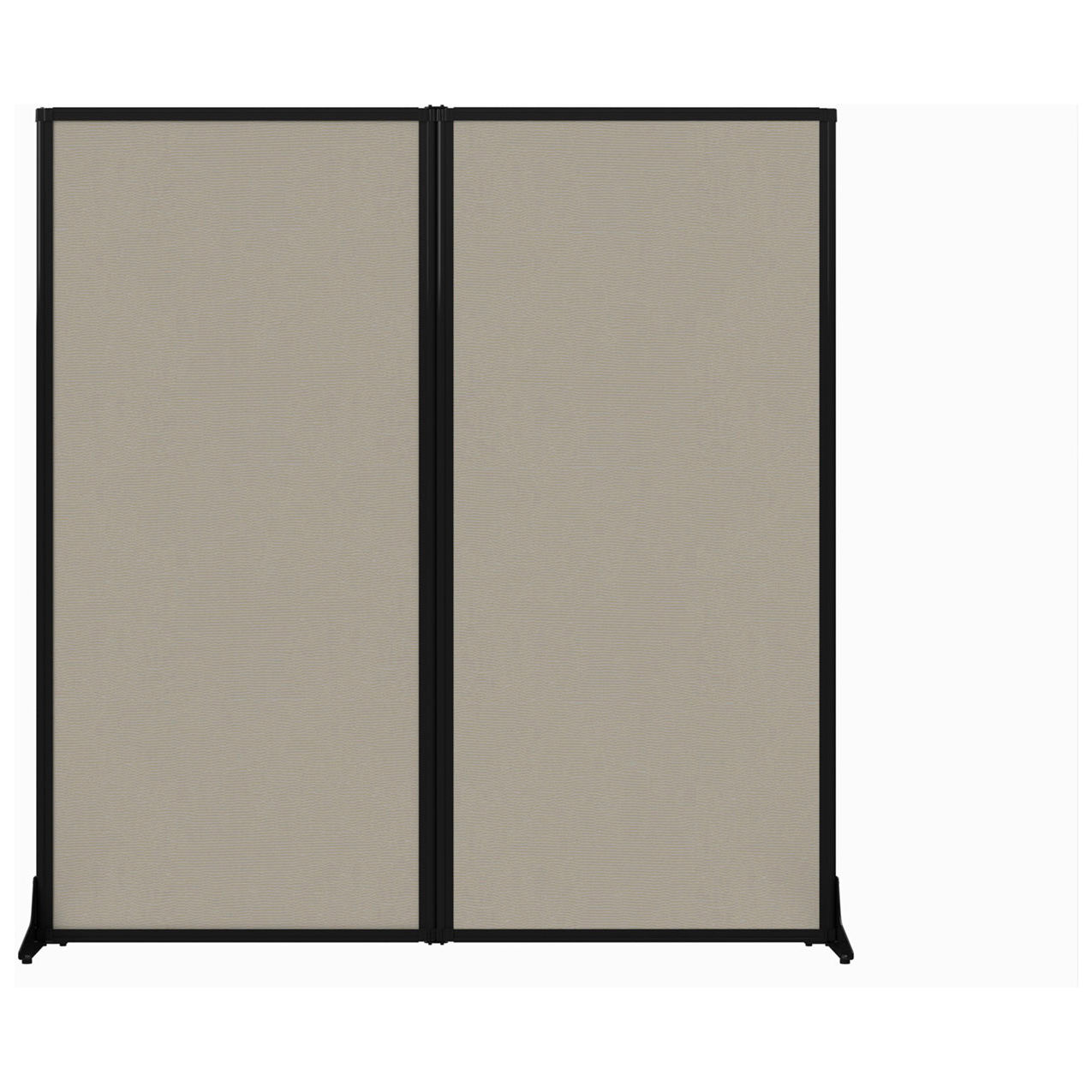 Work Station Screen, 66"W x 70"H, Sand Fabric
