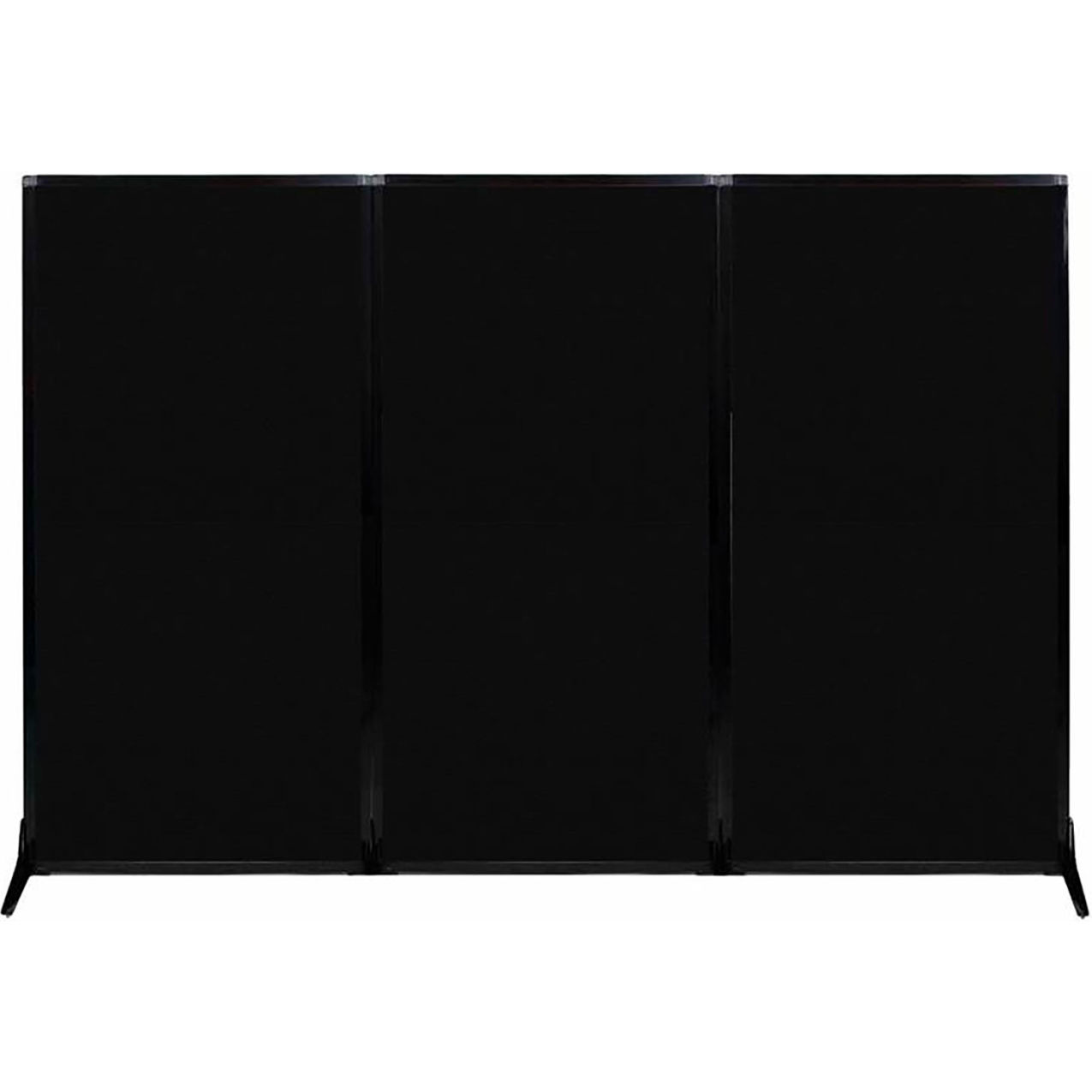 Versare Work Station Screen, 99"W x 70"H, Black Fabric