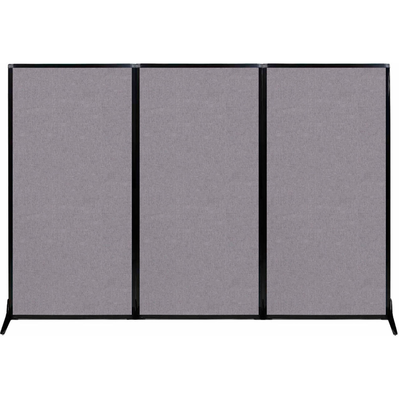 Work Station Screen, 99"W x 70"H, Cloud Gray Fabric