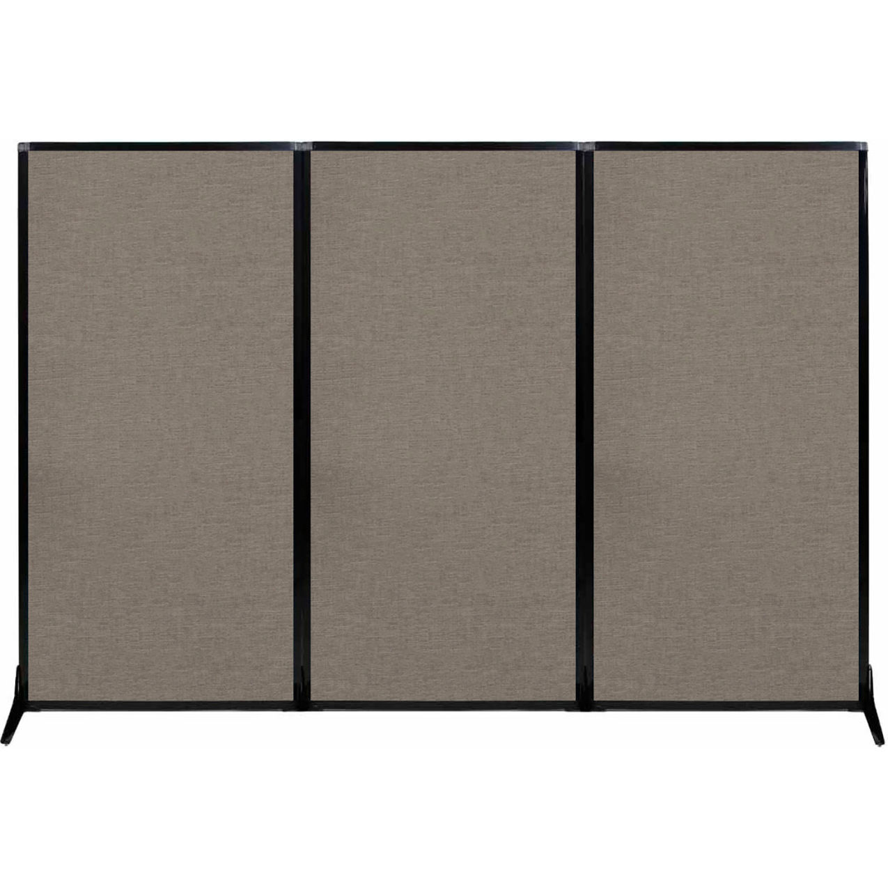 Work Station Screen, 99"W x 70"H, Warm Pebble Fabric