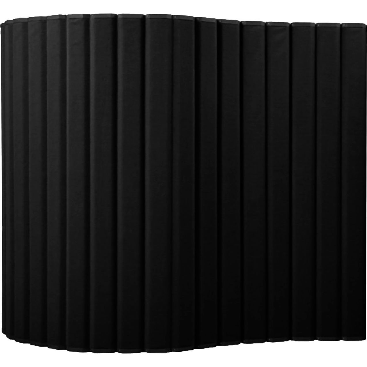 VersaPanel Acoustical Partition Wall with Foot Package, 6'6" x 8", Black