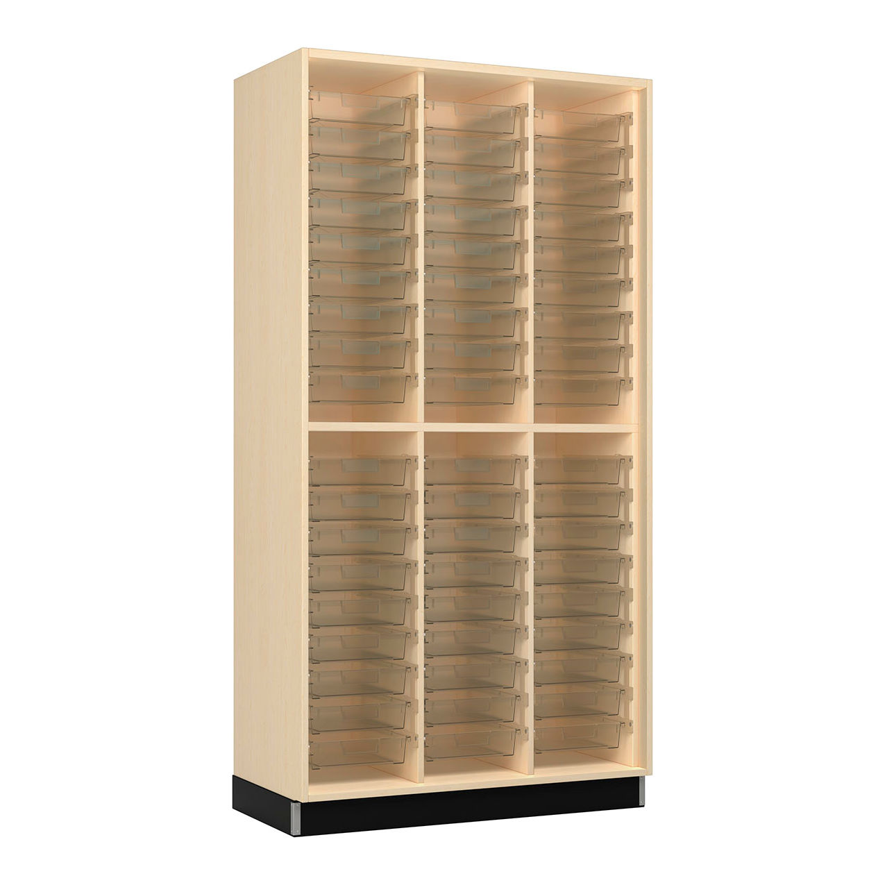 Access Tall Tote Cabinet, 43"W x 22"D x 84"H, Maple