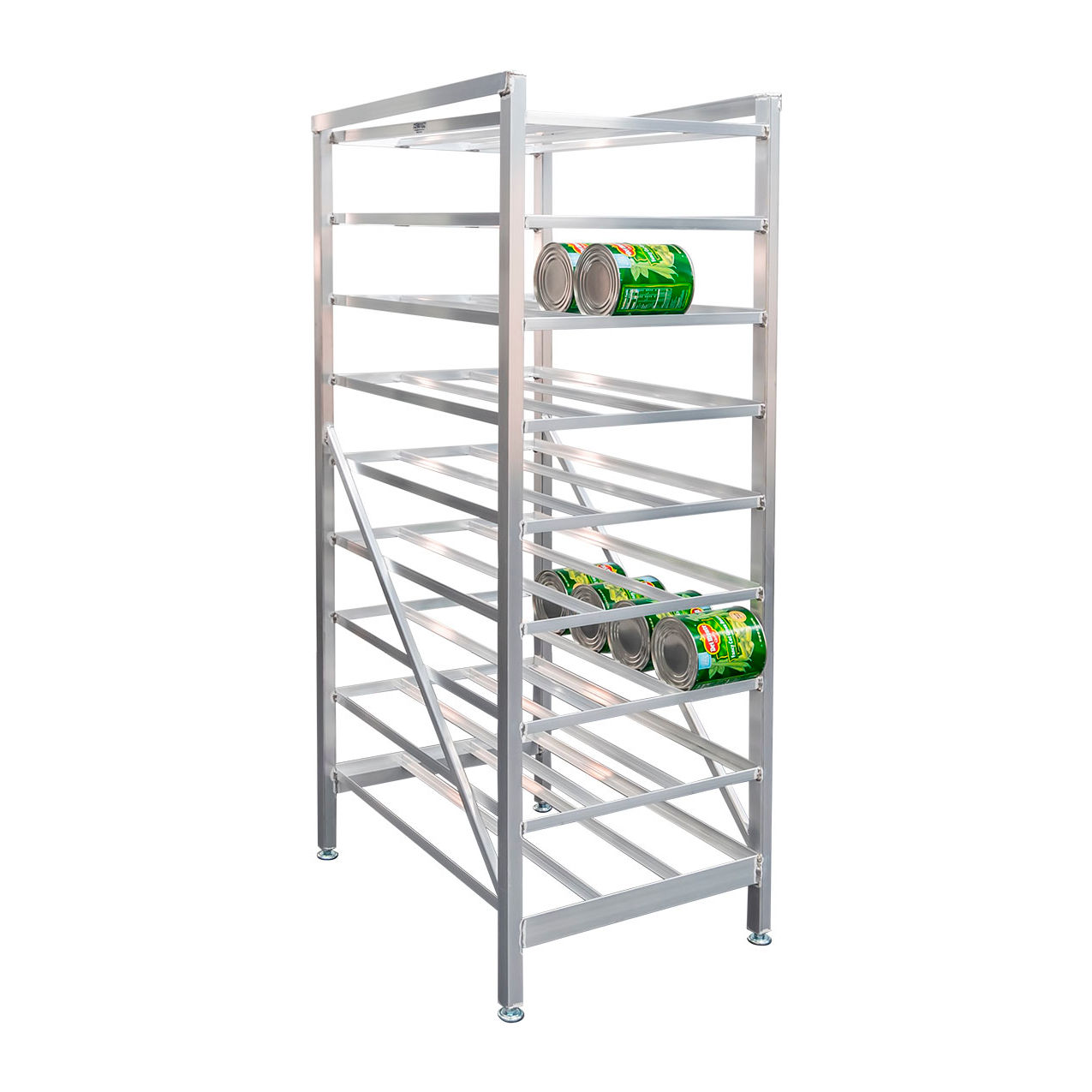 Standard Full Size Can Racks, 162(#10 Can), 216(#5 Can), Aluminum