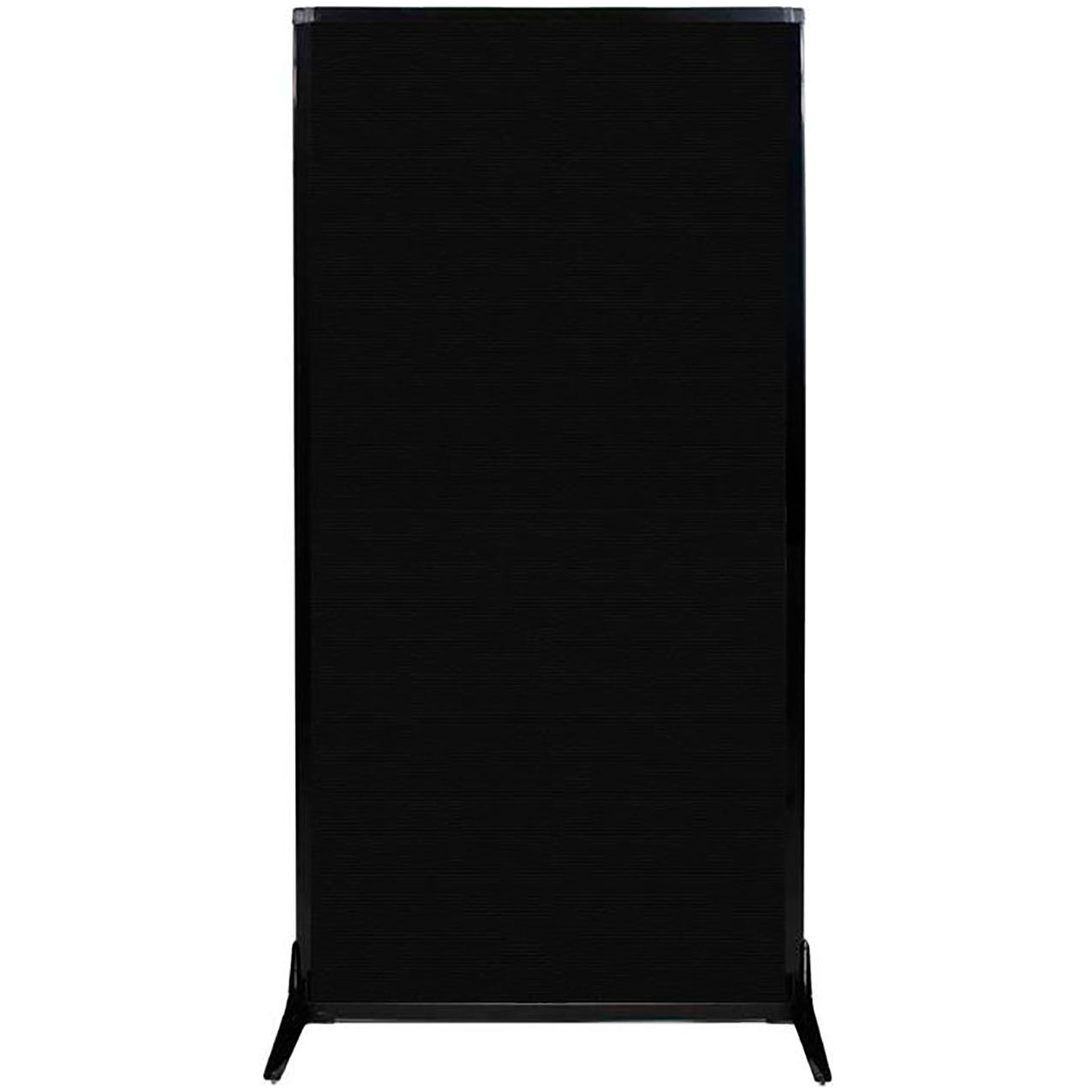 Work Station Screen, 33"W x 70"H, Black Fabric