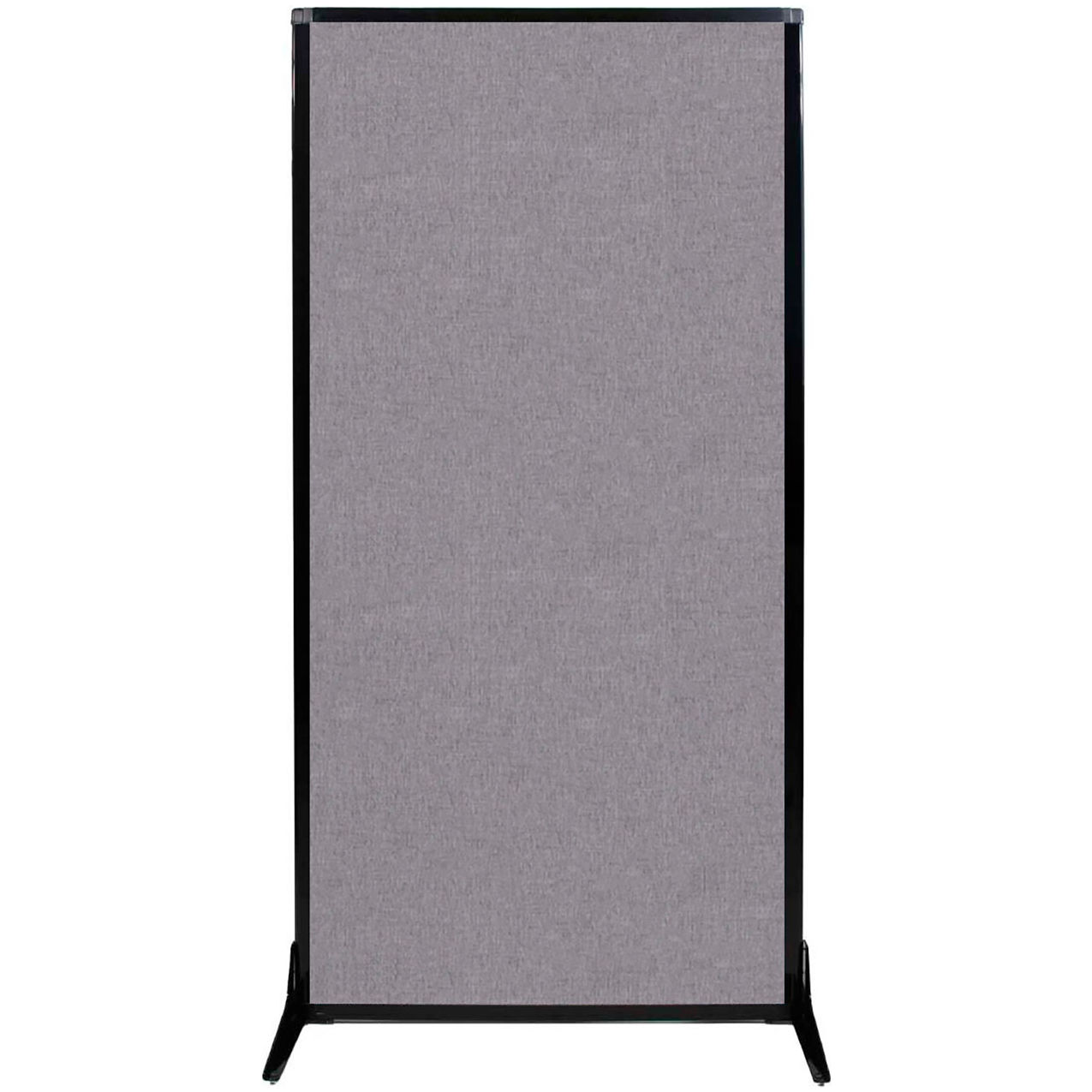 Work Station Screen, 33"W x 70"H, Cloud Gray Fabric
