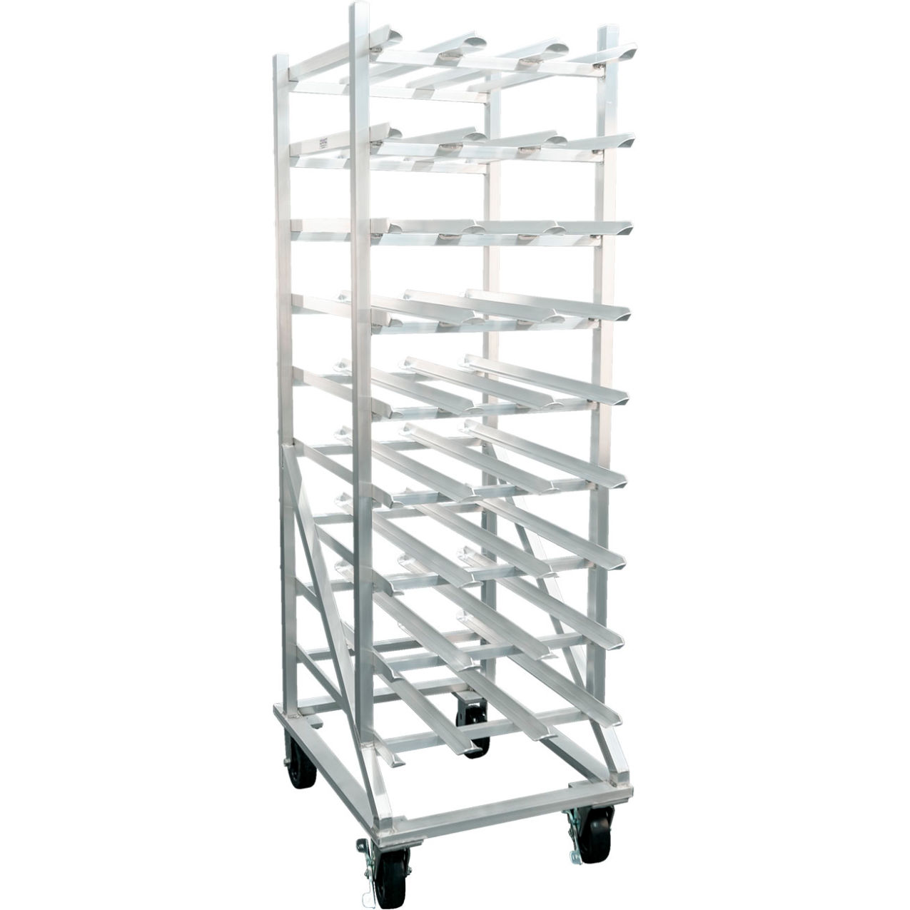 Mobile Heavy Duty Full Size Can Racks, 162(#10 Can), 216(#5 Can), Aluminum