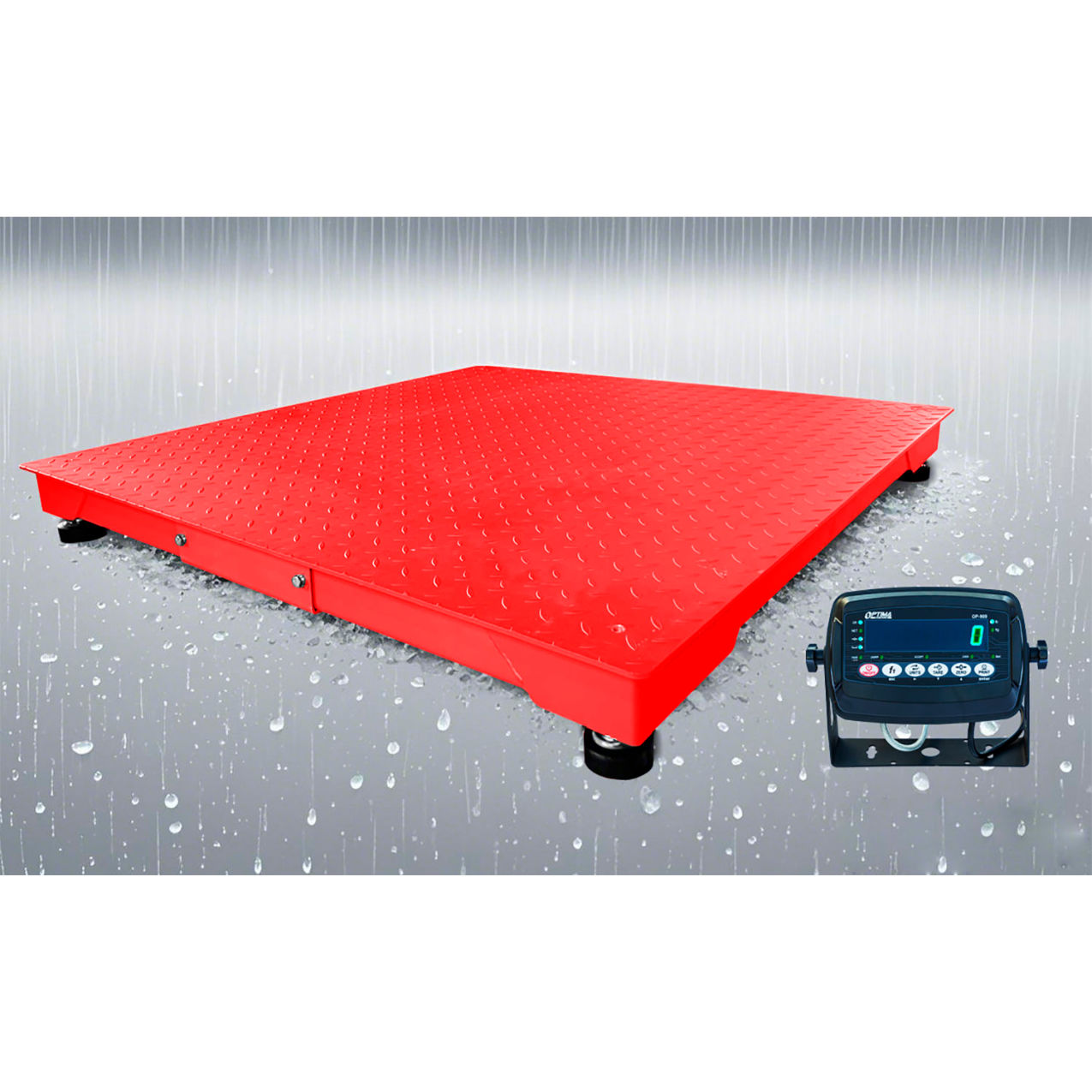 Heavy Duty All-Weather Floor Scale, 5000 lb capacity, 36" x 36" Platform