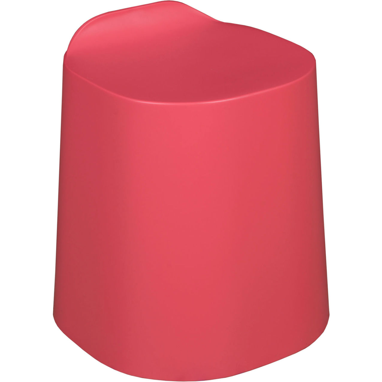 18" Plastic Classroom Stackable Stool, Red Raspberry