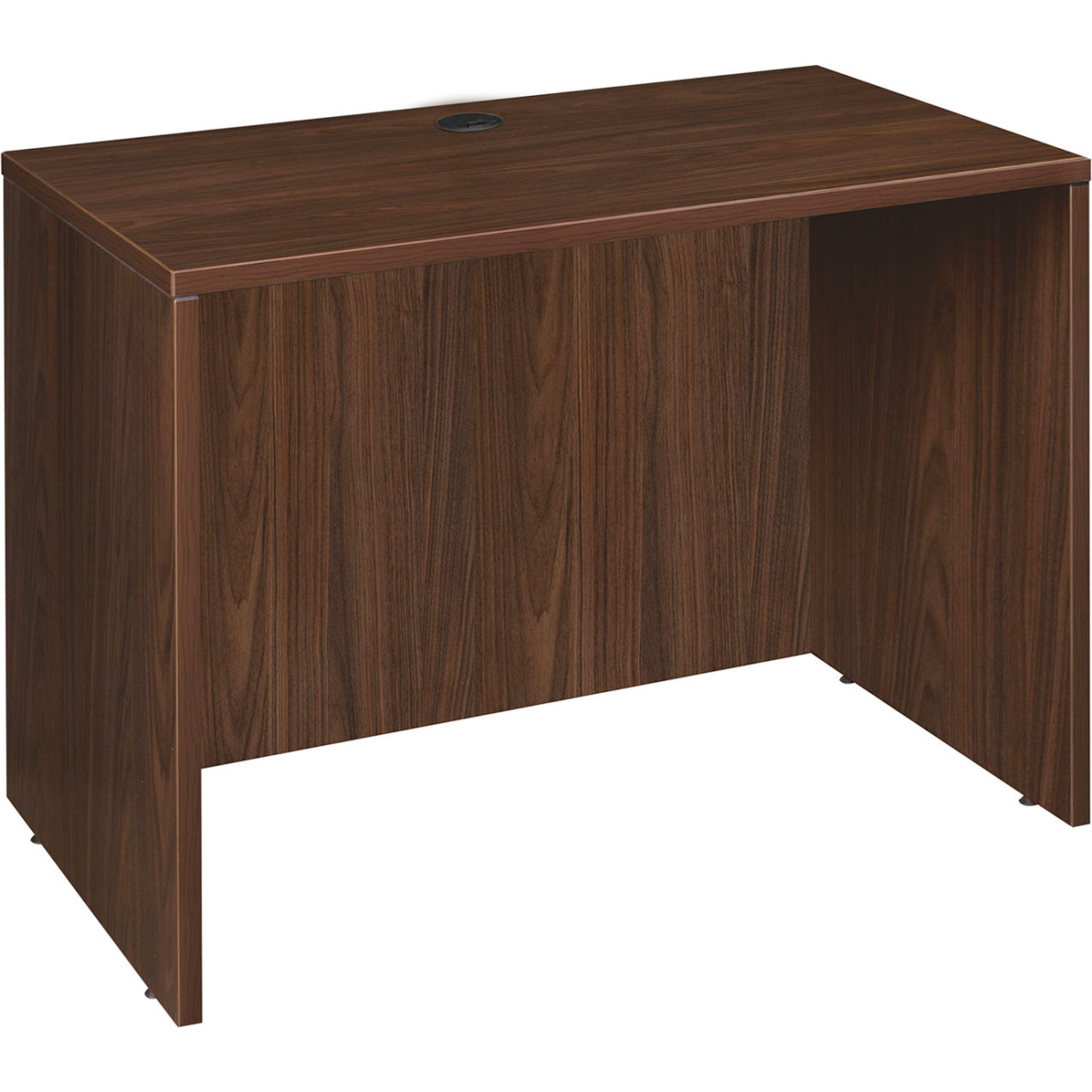 Office Desk Shell, 42"W x 24"D x 29"H, Neo Walnut