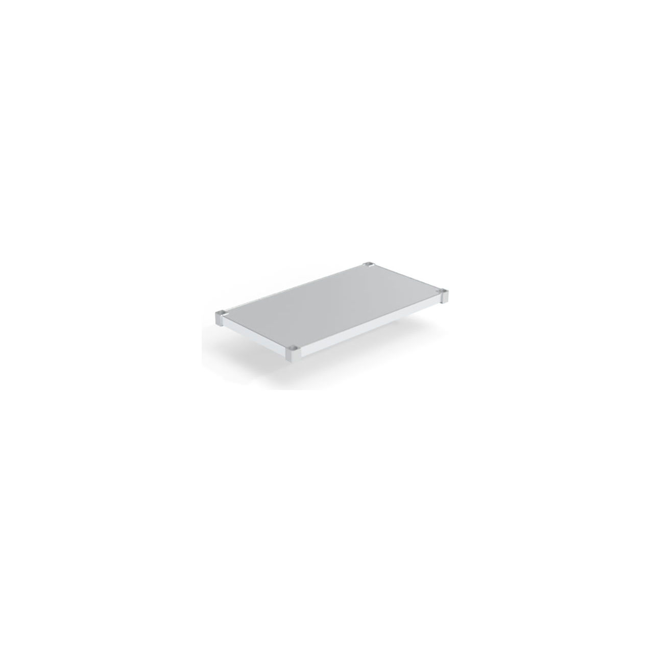 New Age Industrial Standard Solid Adjustable Aluminum Shelf with Marine Edge, 36"W x 20"D