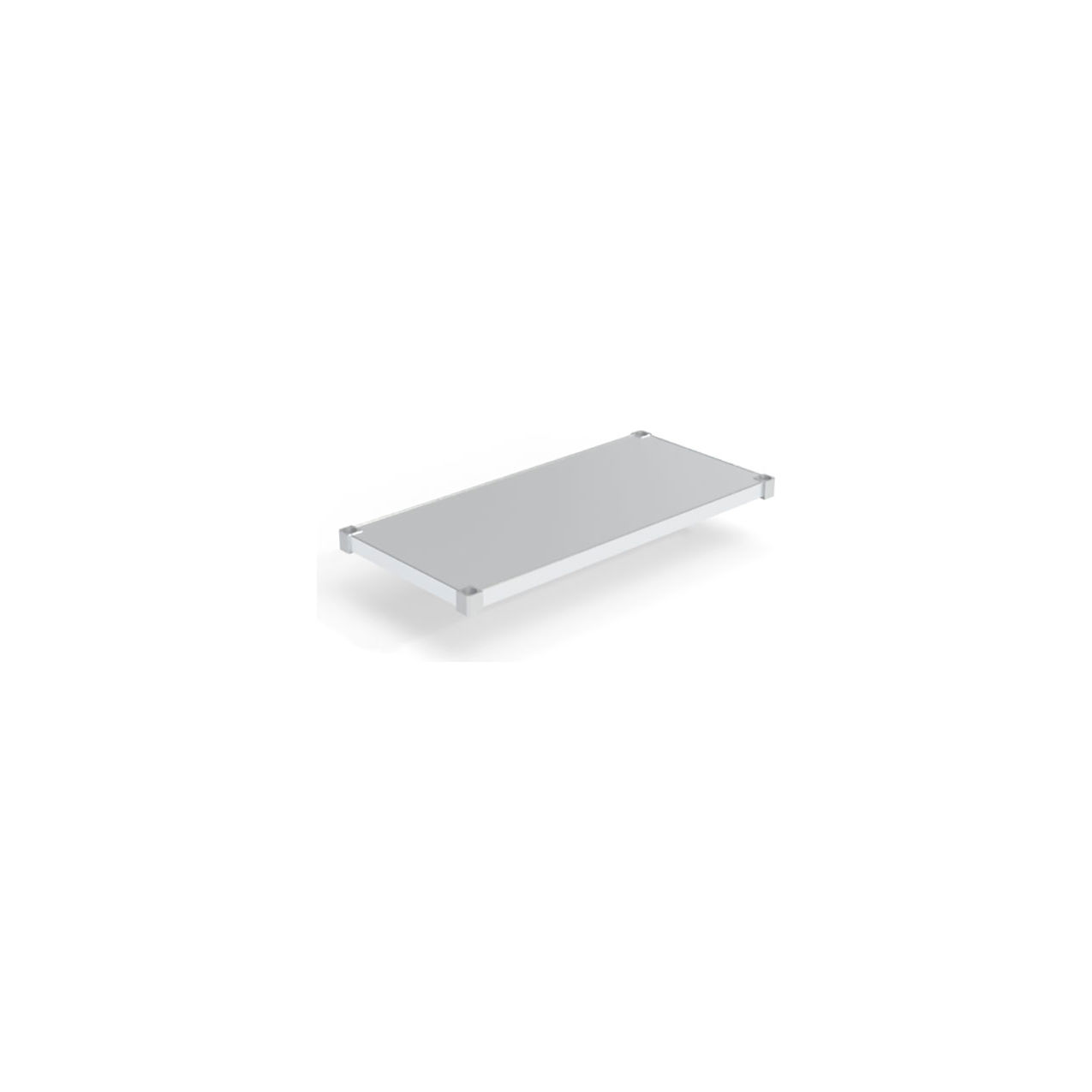 New Age Industrial Standard Solid Adjustable Aluminum Shelf with Marine Edge, 42"W x 20"D