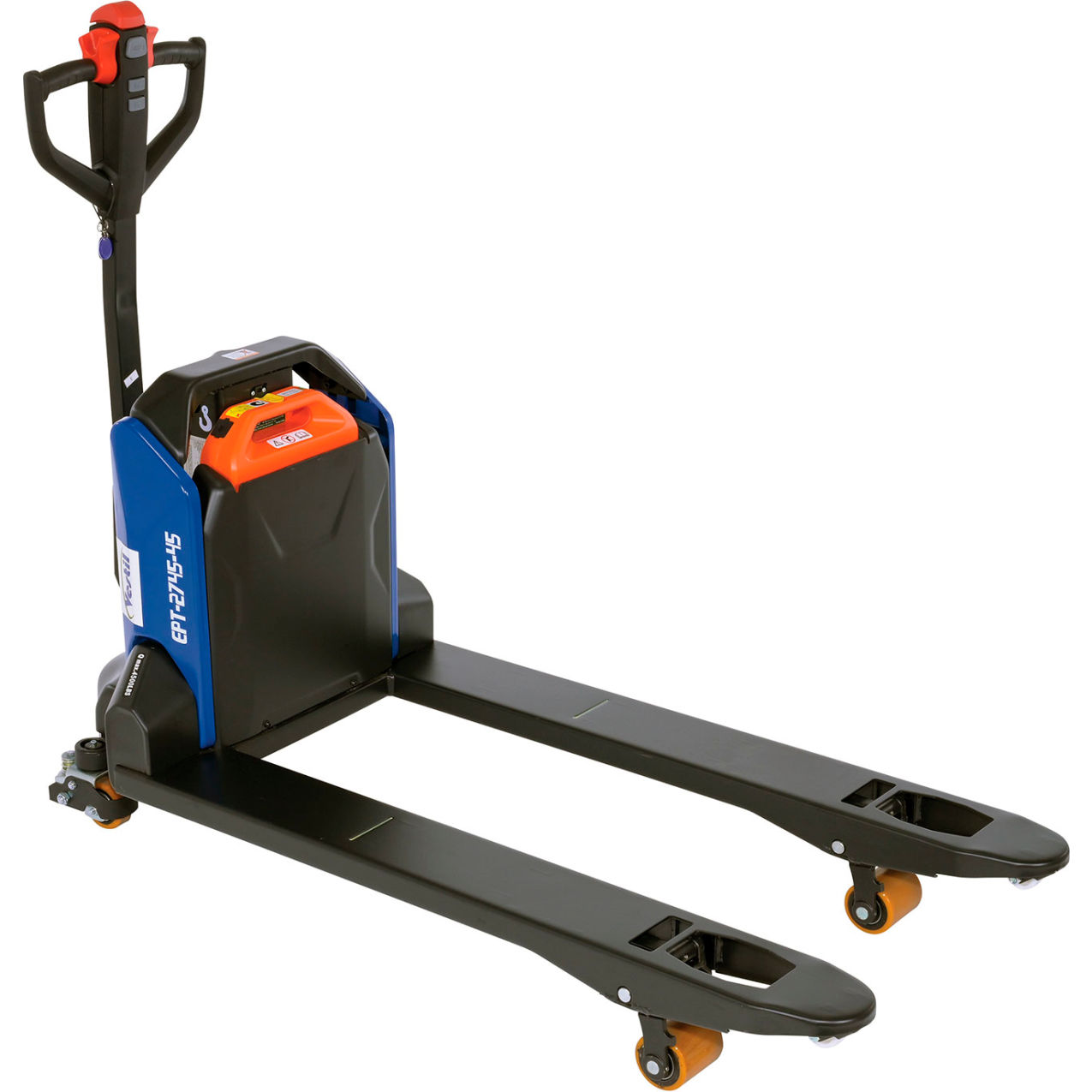 Fully Powered Pallet Truck, 27"W x 45"L Forks, 4500 lb. Capacity