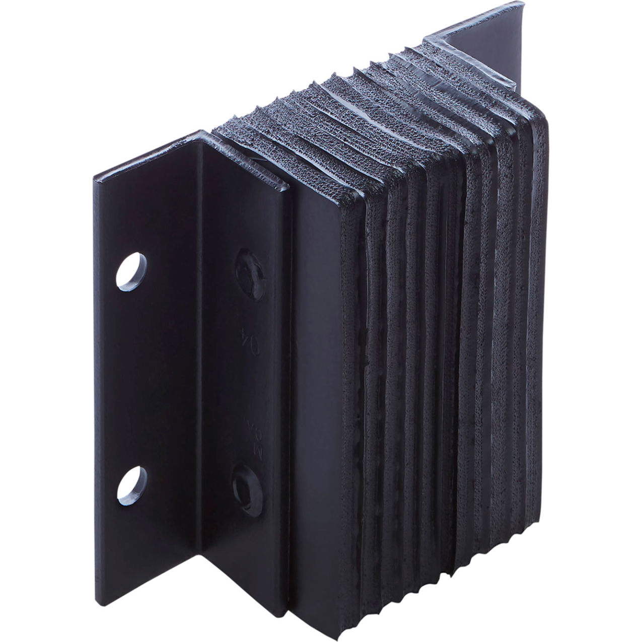 Laminated Dock Bumper, Rectangular 12"W x 10"H, 4-1/2" Projection, Black
