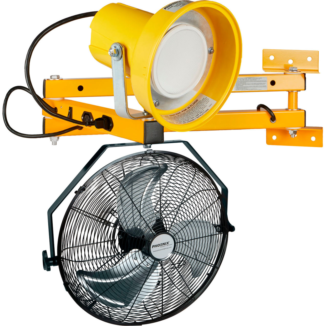 LED Dock Light 40" Poly Head with Fan, 15W, 1200 Lumens