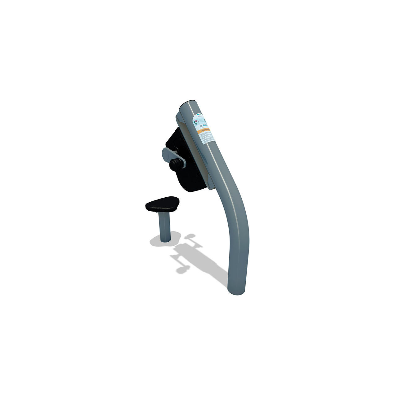 ActionFit Inground Mounted Hand Cycle, Gray