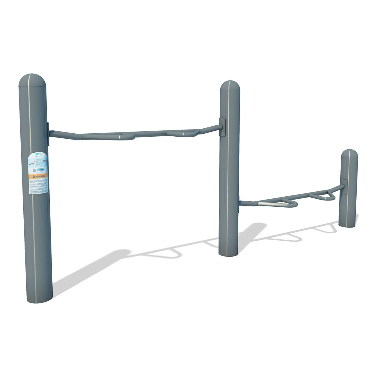 Surface Mounted Push Up Combo, Gray