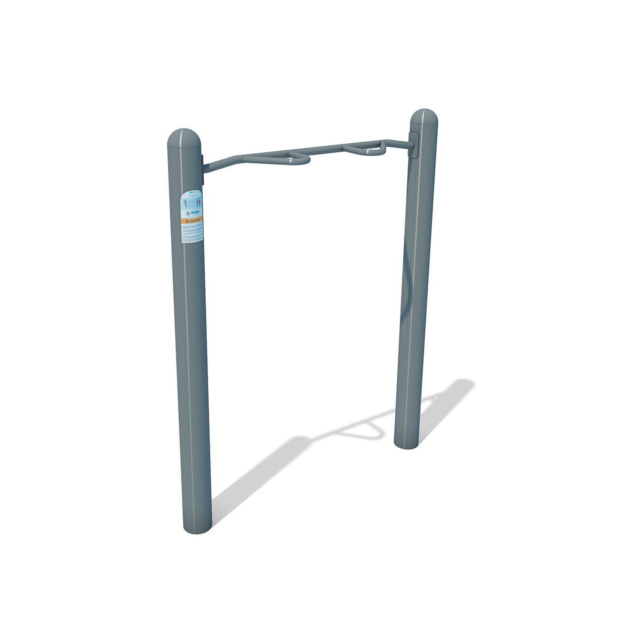 Surface Mounted Accessible Chin Up, Gray