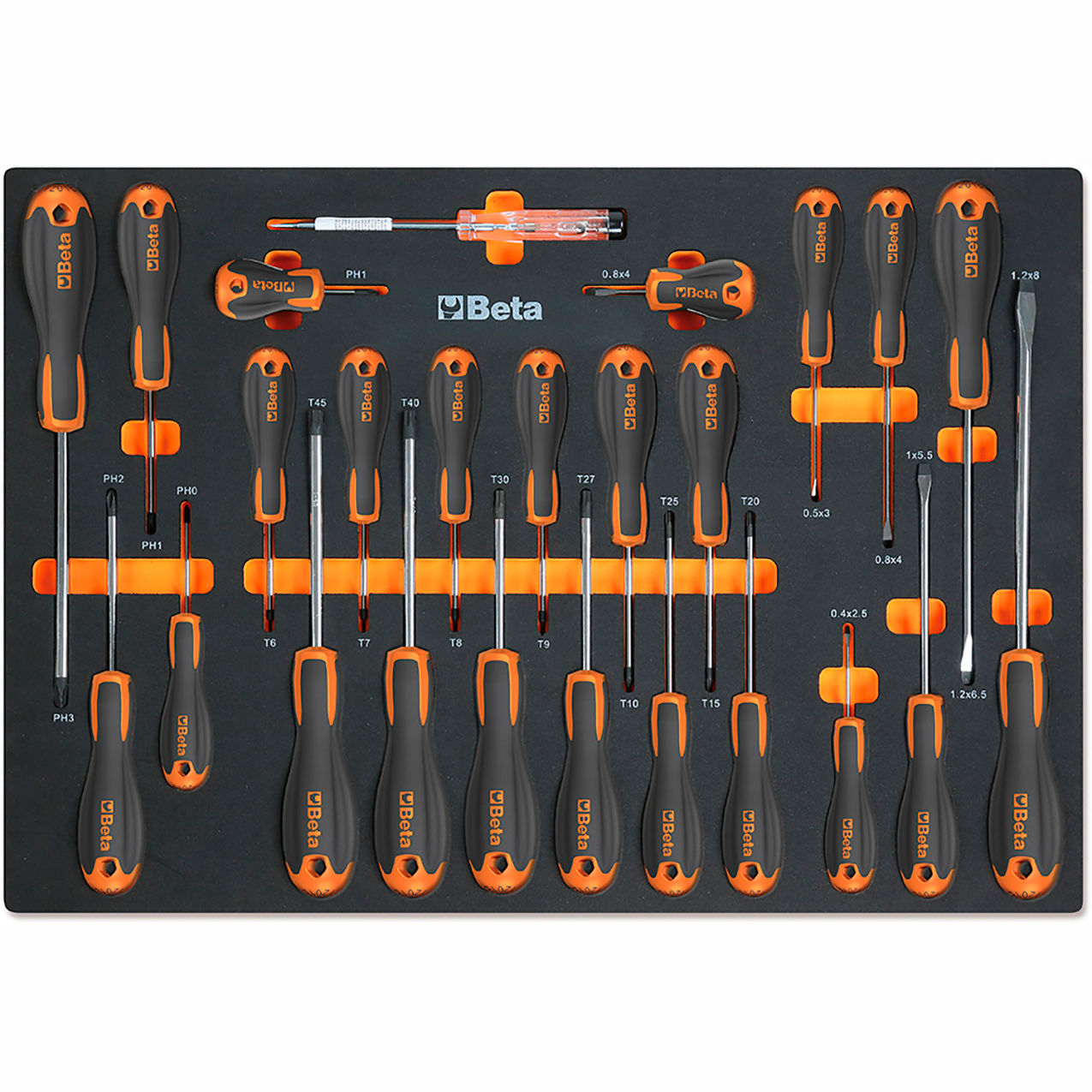 25 Piece Slotted, Phillips and Torx Screwdriver Set
