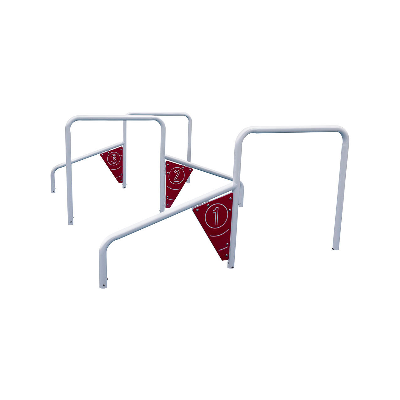 Inground Mounted Challenge Zone, White
