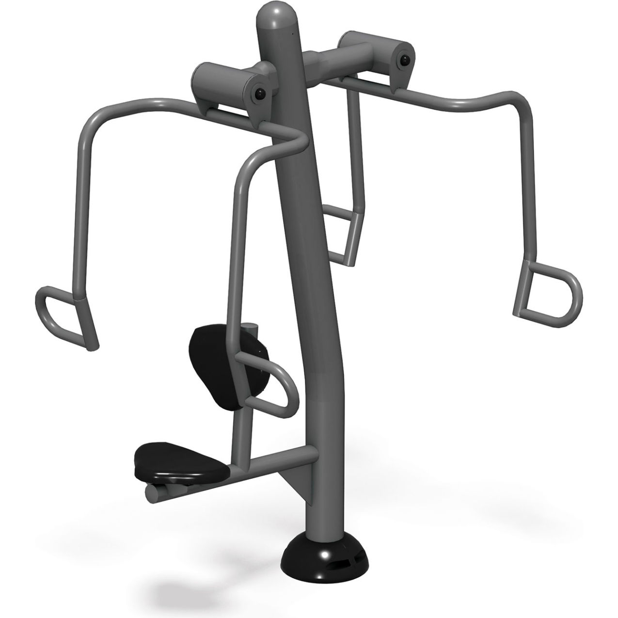 Surface Mounted Accessible Chest Press, Gray