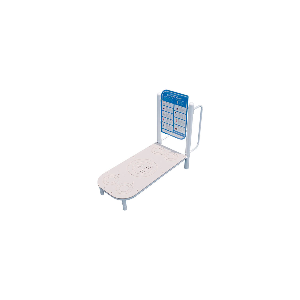 Inground Mounted Stretch Zone, White