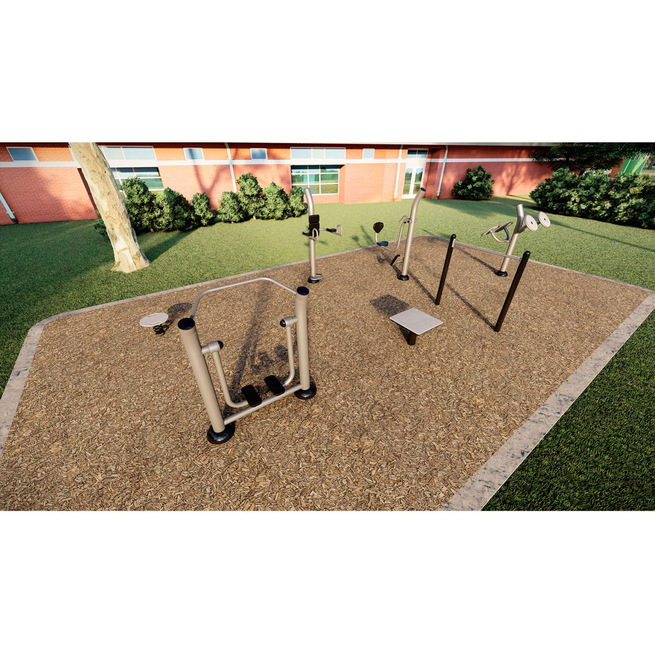 Inground Mounted Training Course 2.0, Multi-colored