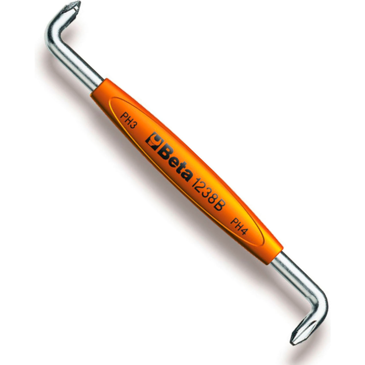Offset Screwdriver For Cross Head Phillips Screws Beta 1238B #1 x #2