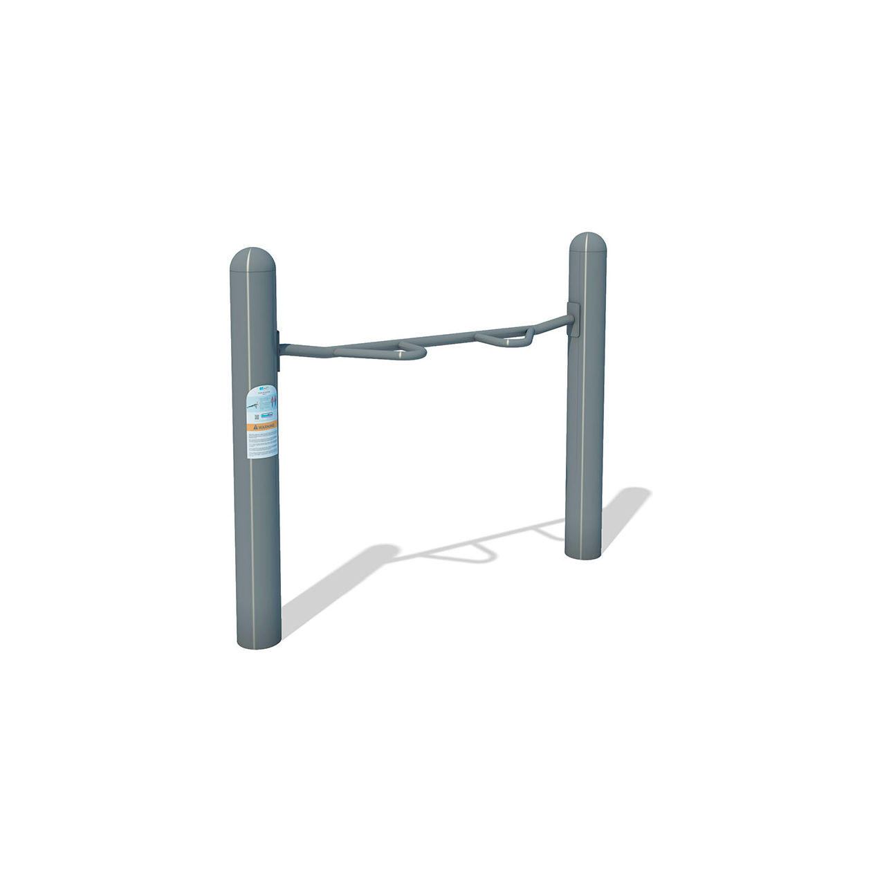 ActionFit Inground Mounted Push Up High, Gray