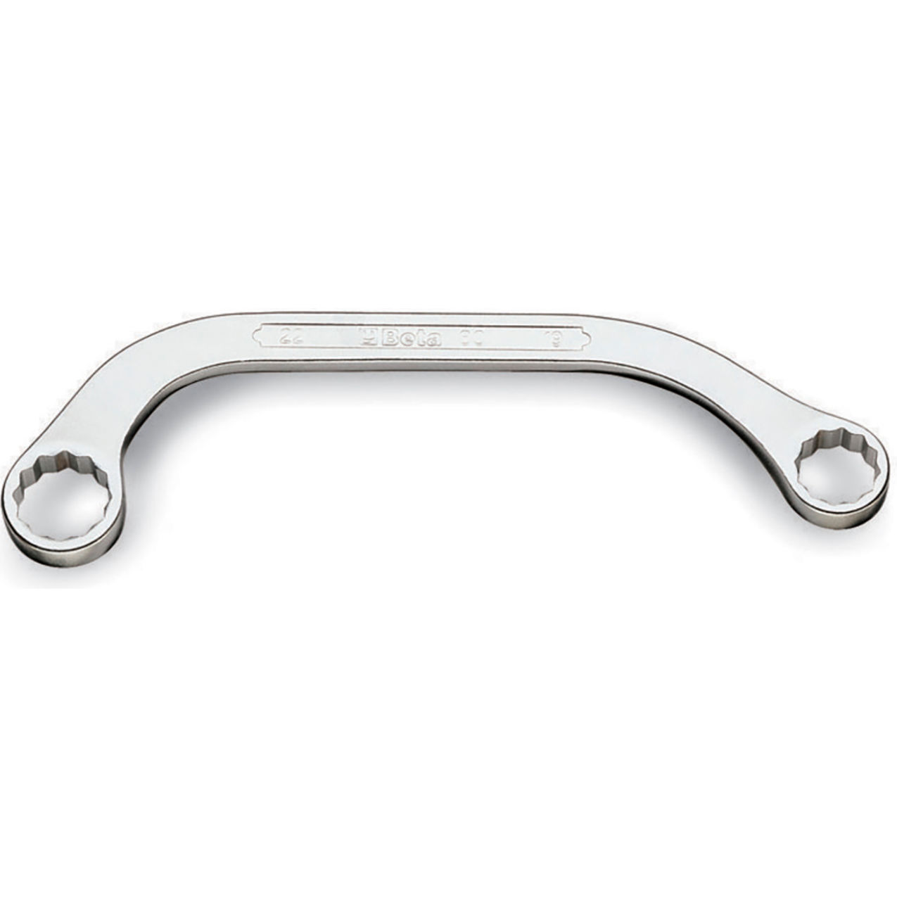 Double End Half Moon-Shaped Box End Wrench, 12 Points, 11mm x 13mm Opening