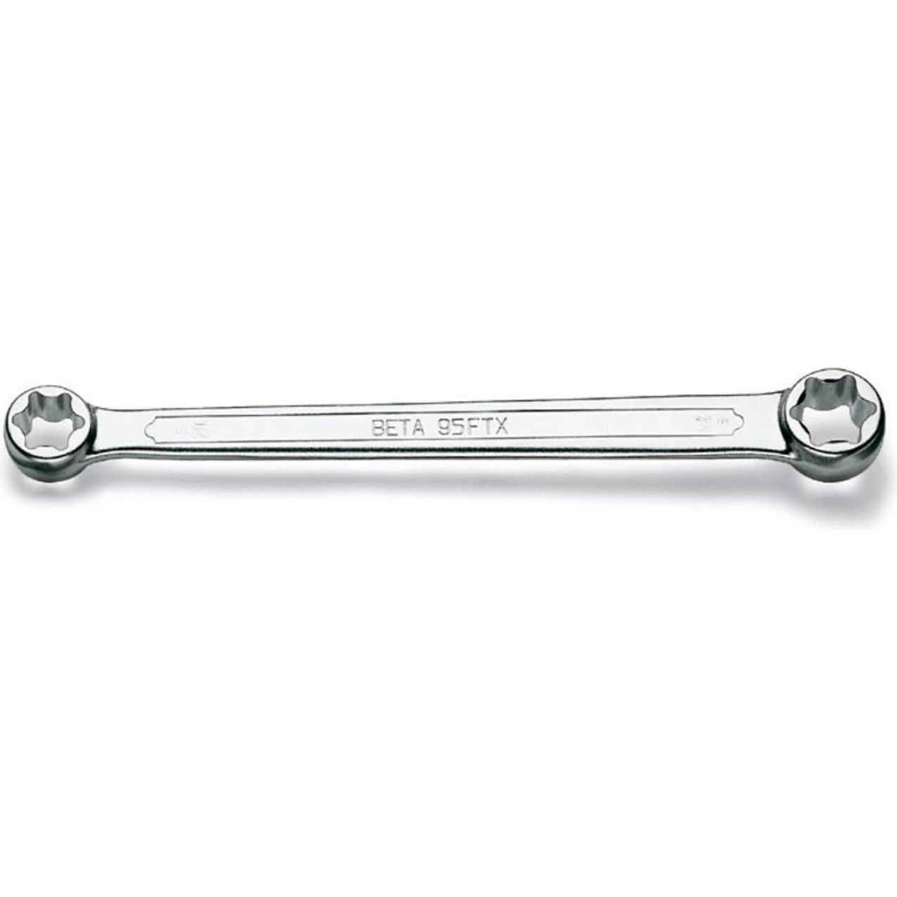 Double End Straight Box End Wrench For Torx Head, E6 x E8 Opening