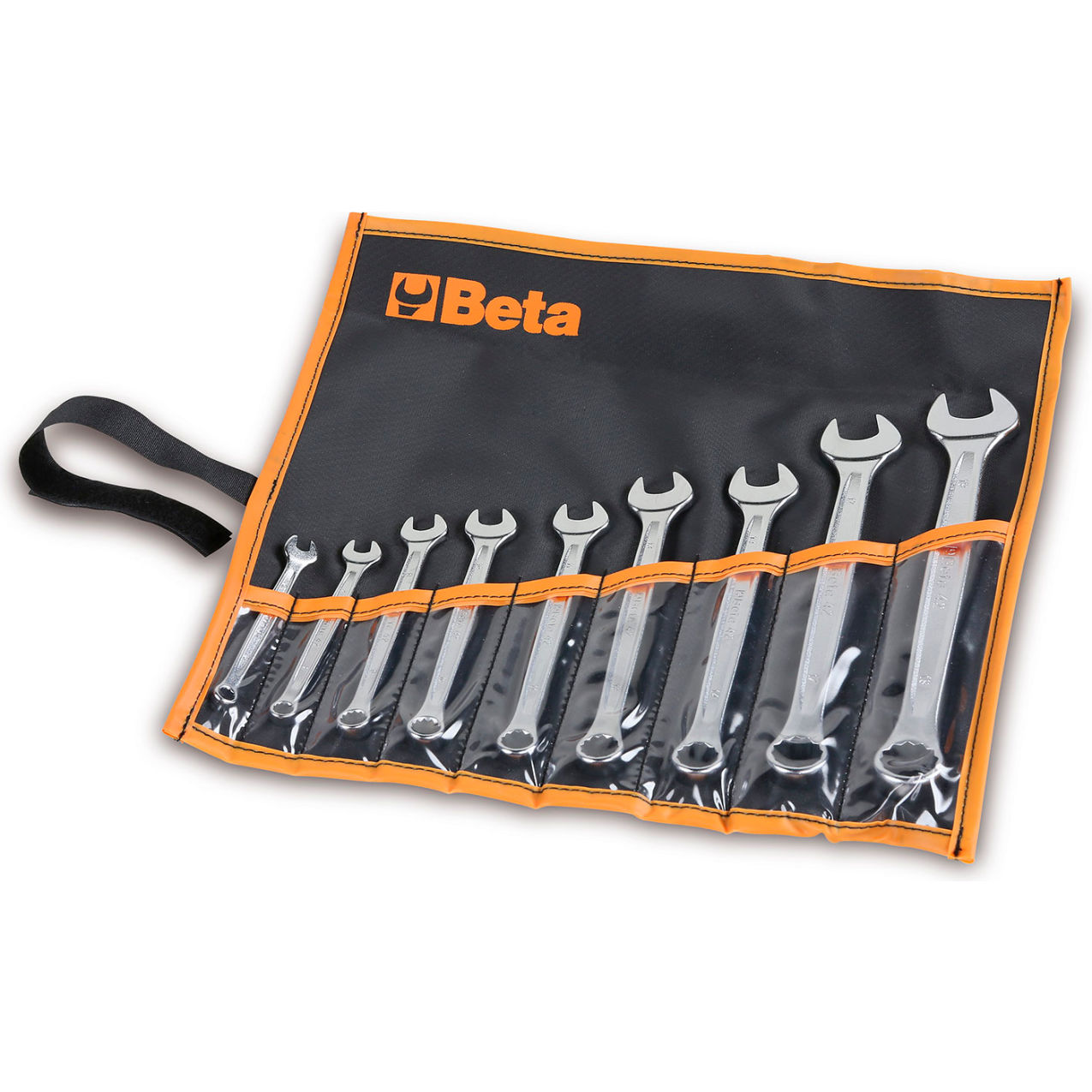 9 Piece 6mm to 19mm 12-Point 15 Degree Offset Combination Wrench Set, Silver